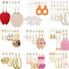 Funtopia Earrings Set For Women Girls, Funtopia Fashion Tassel Earrings Acrylic Hoop Stud Drop Dangle Earrings For Birthday Party Gift, Assorted Styles And Colors | Earrings