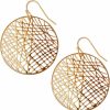 Humble Chic Humble Chic Boho Dangle Earrings For Women - Gold, Rose, Or Silver Tone Lightweight Geometric Filigree Dangly Earrings | Earrings