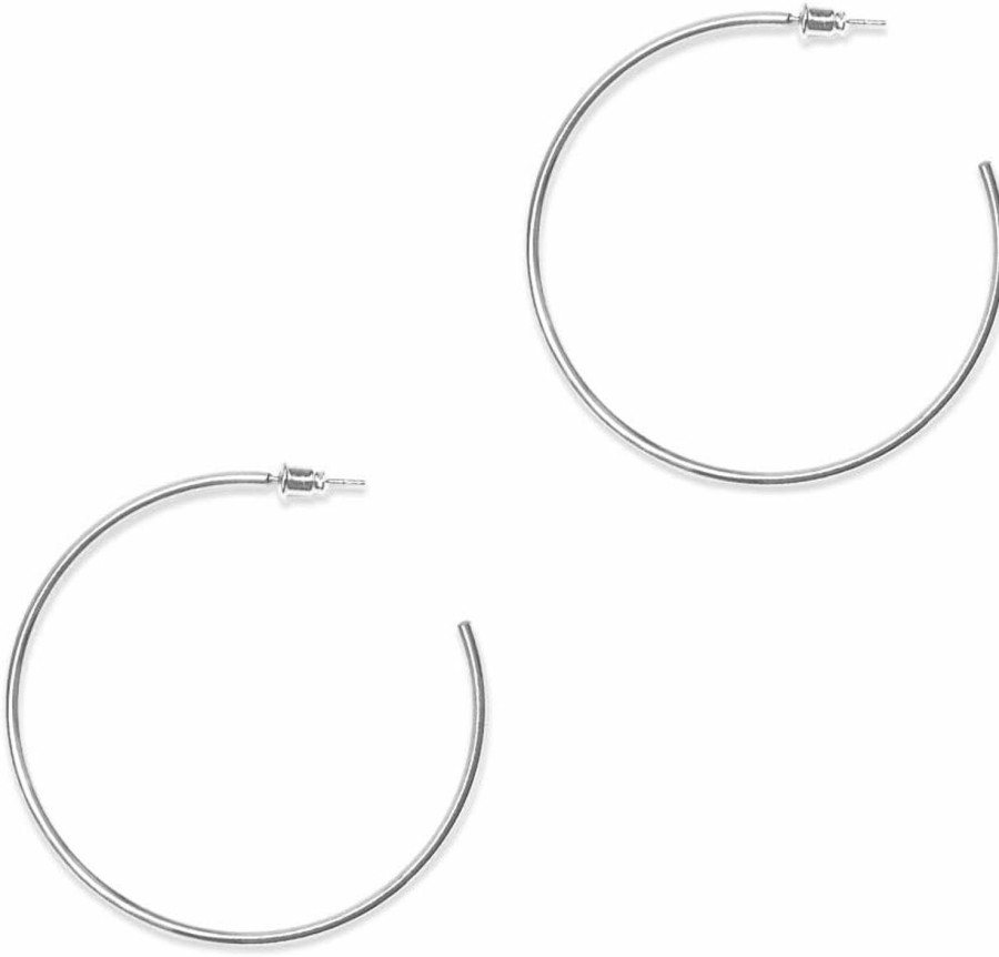 ESMATOO Gold Hoop Earrings For Women - Plated Gold 20Mm/30Mm/40Mm/60Mm Lightweight Thin Hoop Earrings | Earrings