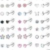 YADOCA Yadoca 24 Pairs Screw Back Earrings For Girls Women Cute Cz Heart Flower Pearl Ball 4Mm Tiny Flat Back Screwback Stud Earring Set | Earrings