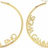 Sorority Shop Sorority Shop Sigma Gamma Rho- Hoop 18K Gold Plated Dainty Earrings For Women - Sigma Gamma Rho Jewelry With Ideal 2\" Diameter Hoops - Sigma Gamma Rho Gifts | Earrings