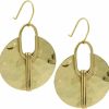 SPUNKYsoul Boho Oval Or Round Ethnic Hammered Earring For Women | Earrings