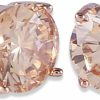 GULICX Gulicx Rose Gold Tone Yellow Crystal Royal Journey Jewelry Eternity Stud Earring | Earrings