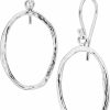 JEAN RACHEL JEWELRY 925 Sterling Silver Dangling Hoop Earrings, Stylish And Chic, Hypoallergenic, Nickel And Lead-Free, Artisan Handcrafted Designer Collection, French Wire Earring Back, Made In Israel, Gift For Women | Earrings