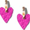 PopTopping Poptopping Double Heart Earrings Dangling Heart Drop Earrings For Women Love Heart Dangle Earrings Valentine'S Day Mother'S Day Gift | Earrings