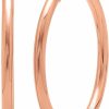 Amanda Rose Collection 14K Gold 1 Inch Diameter Classic Round Hoop Earrings For Women | Real 14K Yellow Gold, 14K White Gold Or 14K Rose Gold Hoop Earrings | Earrings