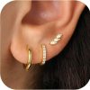 BLBLJERY Gold Earrings For Women Trendy Dainty Gold Earring Set Small Gold Hoop Earrings Set Huggie Earrings Women 14K Gold Plated Cartilage Earring Women Gold Drop Dangle Earrings Stud Earrings Gold Jewelry Women Gifts | Earrings