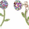 Betsey Johnson Betsey Johnson Flower Front Back Earrings-Jackets | Earrings