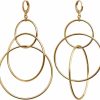 S SUSANN Dangle Hoop Earrings For Women, 14K Gold/Silver Plated High Polished Cute & Aesthetic Earrings For Women | Earrings