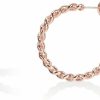 PAVOI Pavoi 14K Gold Plated 2.5Mm Twisted Rope Round Hoop Earrings In Rose Gold, White Gold And Yellow Gold | Earrings