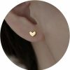 QLKILYR Mini Heart Stud Earrings, Hypoallergenic Tiny Small Cartilage Tragus Stud Earrings For Women Teens Girls Teens Silver/Gold | Earrings