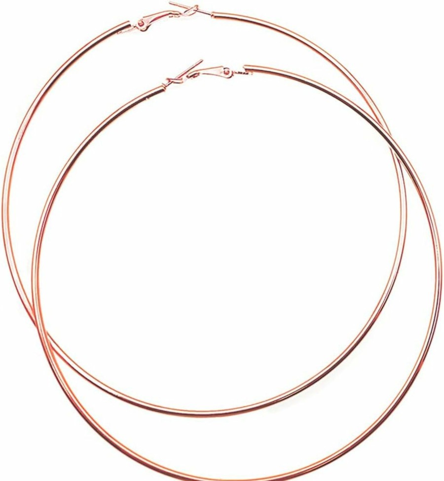 Yilanair Hypoallergenic Extra Large Basketball Hoop Earrings For Women Men - Big Thin Hoop Earrings | Earrings