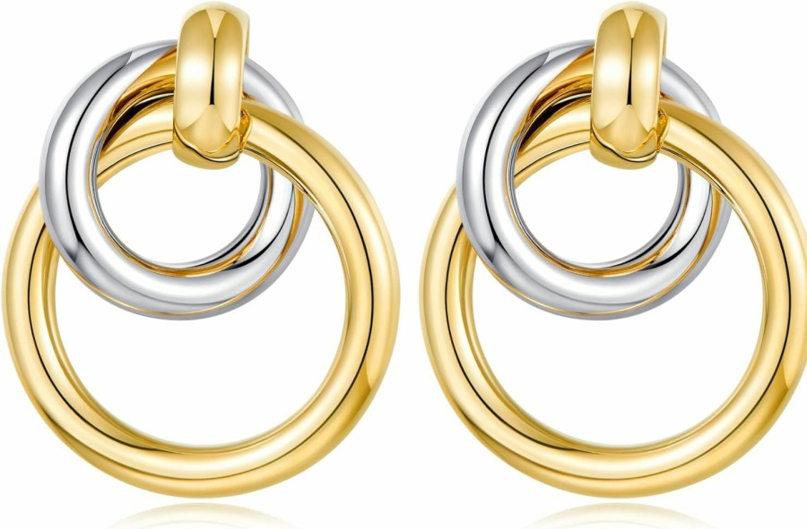 LILIE&WHITE Lilie&White Gold Chain Dangle Earrings For Women Drop Earrings Stud Earrings Hypoallergenic Earrings Fashion Earrings Gift Earrings | Earrings