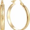 DZCYAN Dzcyan 14K Gold Hoop Earrings For Women, Large Gold Hoop Earrings 14K Gold Earrings For Women Trendy Gold Jewelry For Womens Earrings 14K Karat Gold Hoop Earrings 25Mm | Earrings