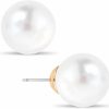 Humble Chic Humble Chic Big Simulated Pearl Earrings For Women - Oversized Classic Faux Round Large Ear Studs, Hypoallergenic And Safe For Sensitive Ears | Earrings