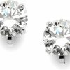 Mariell Mariell Cubic Zirconia Crystal Wedding Clip On Stud Earrings For Women, 2 Carat Cz Jewelry For Brides | Earrings