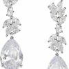 SWEETV Sweetv Marquise Wedding Earrings For Brides, Bridesmaids, Teardrop Crystal Cubic Zirconia Bridal Drop Earrings For Women Prom | Earrings