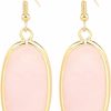 BaubleStar Baublestar Natural Crystal Healing Stone Drop Dangle Earrings For Women Girls | Earrings