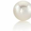 The Pearl Source The Pearl Source Round White Freshwater Real Pearl Earrings For Women - 14K Gold Stud Earrings | Hypoallergenic Earrings With Genuine Cultured Pearls | Earrings