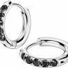 TDEBA 316L Surgical Stainless Steel Huggie Hoop Earrings 10G 12G 14G 8-20Mm Cartilage Lobe Earrings 14G Piercing Jewelry Surgical Steel Huggie Hoop Earrings Stainless Steel Cubic Zirconia Hoop Earrings 8 Mm | Earrings