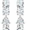 SWAROVSKI Swarovski Tennis Deluxe Jewelry Collection, Rhodium & Rose Gold Tone Finish, Clear Crystals | Earrings