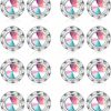 HAIAISO Haiaiso 8 Pairs Rhinestone Dance Competition Earrings Round Shaped Acrylic Stone Inside Crystal Halo Stud Earrings Stage Opera Performance Bridal Prom Party Earrings Jewelry 15Mm | Earrings