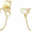 gorjana Gorjana Women'S Desi Chain Huggies | Earrings