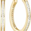 SHERRIE DOBBIE Sherrie Dobbie Diamond Hoop Earrings For Women 14K Gold Hoop Earrings For Women Radiant Gold Hoop Earrings (20Mm) | Earrings