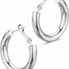 Wowshow Wowshow Thick Hoop Earrings Howllow 14K Gold Plated Gold Hoops For Women | Earrings