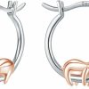 JUSTKIDSTOY Hypoallergenic Sloth Huggie Hoop Earrings 925 Sterling Silver Small Animal Huggie Cartilage Earring Cute Cuff Hoops Ear Stud For Women. | Earrings