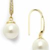 Mariell Mariell Pearl Drop Bridal Earring, Gold Wedding Earring For Brides, Bridesmaid, Mother'S Day Jewelry Gift | Earrings