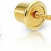 Art and Molly 14K Yellow Gold Cubic Zirconia Stud Earrings With Screw Backs | Earrings