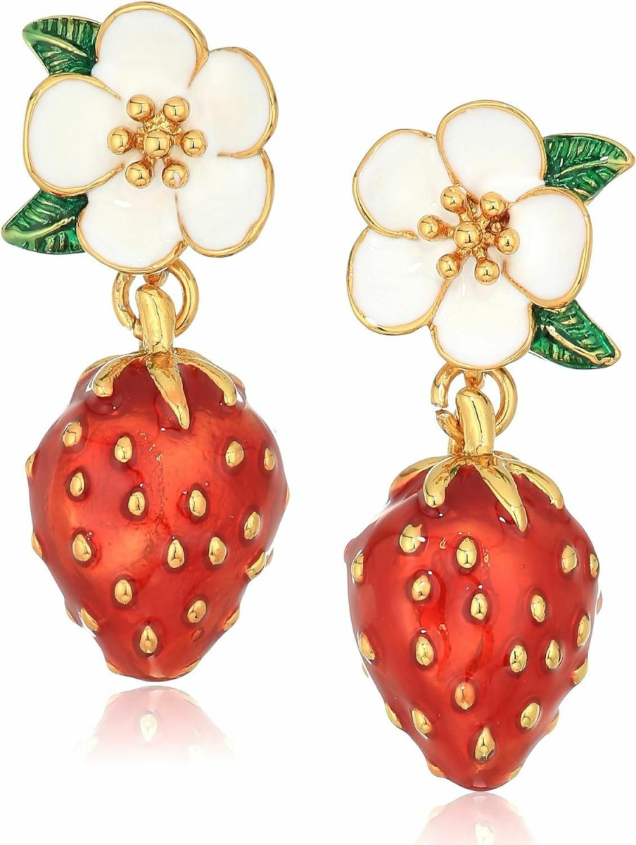 Kate Spade New York Kate Spade New York \"Strawberry Drop Earrings\" Picnic Perfect Strawberry Multi Drop Earrings | Earrings