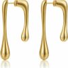 FRUMOS Frumos 14K Gold Plated Earrings For Women Girls Dainty Pendant Earrings With 925 Sterling Silver Post Jewelry Gifts | Earrings