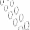 Gokeey Gokeey 5 Pairs 316L Stainless Steel Small Hoop Earrings Set For Women, Cute Huggie Earrings For Women, Hypoallergenic Tiny Cartilage Earrings Hoop Silver Hoop Earrings For Men Multiple Piercing Jewelry Gift | Earrings