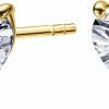 EcoGems LAB GROWN EXPERTS Heart Shaped Lab Grown Diamond Stud Earrings For Women 0.50-2.00 Cttw - 14K Yellow Or White Gold 3 Prong Push Back (D-F Color Vs1-Vs2 Min Clarity) | Gift Box Included | Earrings