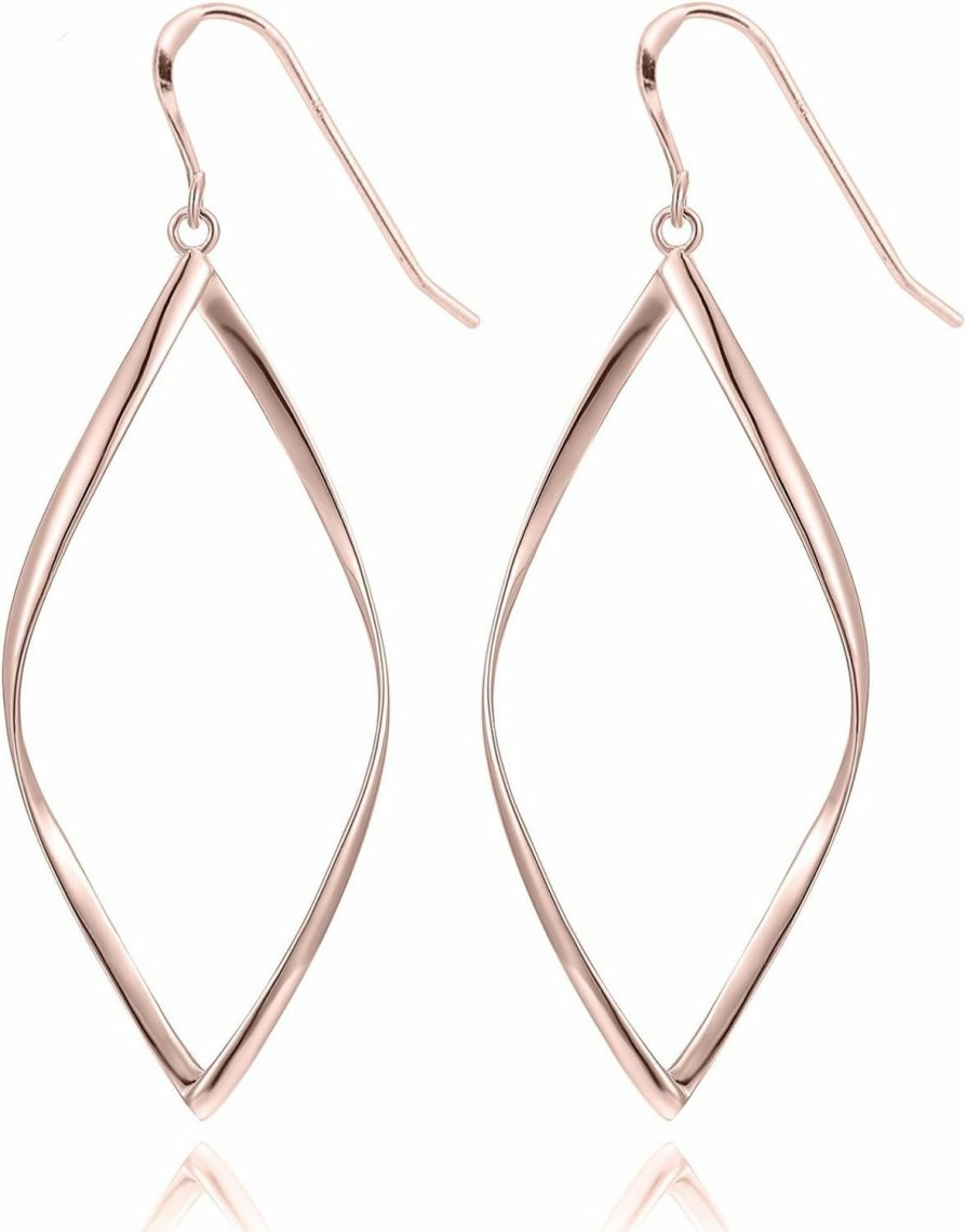 PAVOI Pavoi 14K Gold Plated Dangle Earrings For Women | Infinity Cute Hanging Hoop Earrings | Earrings