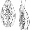 JEAN RACHEL JEWELRY 925 Sterling Silver Earrings Large Drop Shape Lace, Oxidized, Stylish, Hypoallergenic, Nickel And Lead-Free, Artisan Handcrafted Designer Collection, French Wire Back, Made In Israel, Gift For Her | Earrings