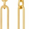 MUYAN Muyan Geometric Link Drop Dangle Earrings For Women Long Link Dangle Earrings Jewelry Gift,Gold&Silver | Earrings