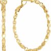 KATIE OTTE Katie Otte Gold Hoop Earrings 14K Gold Jewelry For Womens Earrings Modish Hoops Earrings Gold Earrings Hoops Thick & Chunky (40Mm) | Earrings