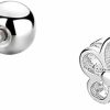 THOKUNA Thokuna 925 Sterling Silver 18K Gold Plated Cubic Zirconia Screw Back Cute Flower Stud Earrings For Women And Girl | Earrings