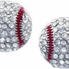 Kenz Laurenz Baseball Earrings Stud Posts Kenz Laurenz | Earrings