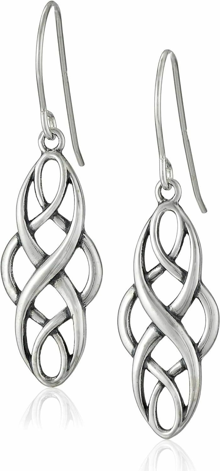 Amazon Collection Amazon Collection Sterling Silver Oxidized Celtic Knot Dangle Earrings | Earrings