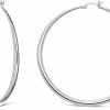 Milla Milla 14K Gold Hoop Earrings For Women, Silver Hoop Earrings & Rose Gold Earrings With Graduated Curvature | Earrings