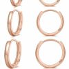 Senteria Senteria 925 Sterling Silver Hoop Earring 5 Pairs Small Silver Hoop Earrings Hypoallergenic Silver Hoop Earring For Women Cartilage Sleepers Huggie Earrings Sets 8/10/12/14/16Mm | Earrings