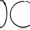 TIZU Tizu Big Hoop Earrings For Women Stainless Steel Hypoallergenic 14K Gold/Rose Gold/Black/Silver Hoop Earrings, 40Mm/50Mm/60Mm/70Mm Hoops Earrings Birthday Mothers Day Jewelry Gifts Women Girls | Earrings