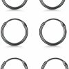 EPIRORA Silver Hoop Earrings- Cartilage Endless Small Hoop Earrings Set For Women Men Girls, 3 Pairs Of Hypoallergenic 925 Sterling Silver Tragus Earrings Nose Lip Rings | Earrings