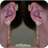 DOLLESS Butterfly Ear Cuffs Earrings Rhinestone Butterfly Ear Wrap No Piercing Tassel Earrings For Women Girls | Earrings