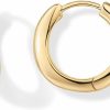 PAVOI Pavoi 14K Gold Plated Sterling Silver Posts Wavy Huggie Hoops | Twisted Wave Hoop Earrings For Women | Earrings