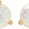 Kate Spade New York Kate Spade Glitter Round Opaque Earrings | Earrings